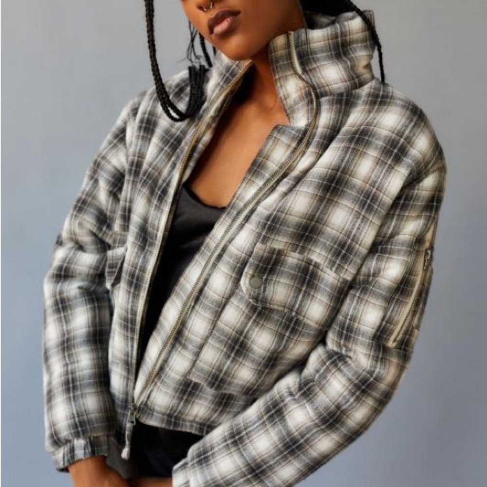 BDG Dixie Flannel Puffer Jacket XS